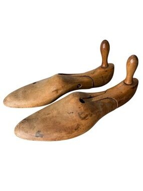 Antique Wooden Shoe Forms Inserts Stretchers Vintage Collectible Cobbler
